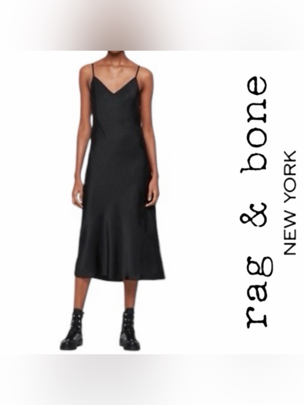 Rag & Bone Textured Spaghetti Strap Midi Dress XSmall